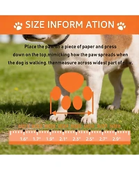 Dog Boots with Reflective Straps for Large Dogs - Anti-Slip, Durable, Comfortable