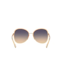 Chloe Women's Round Sunglasses, CH0030S 6N000406