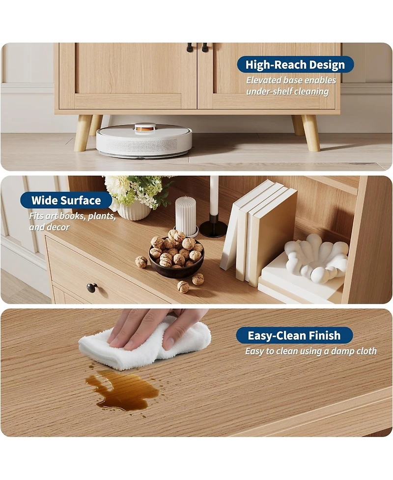 gaomon Storage Cabinet with Shelves and Drawers