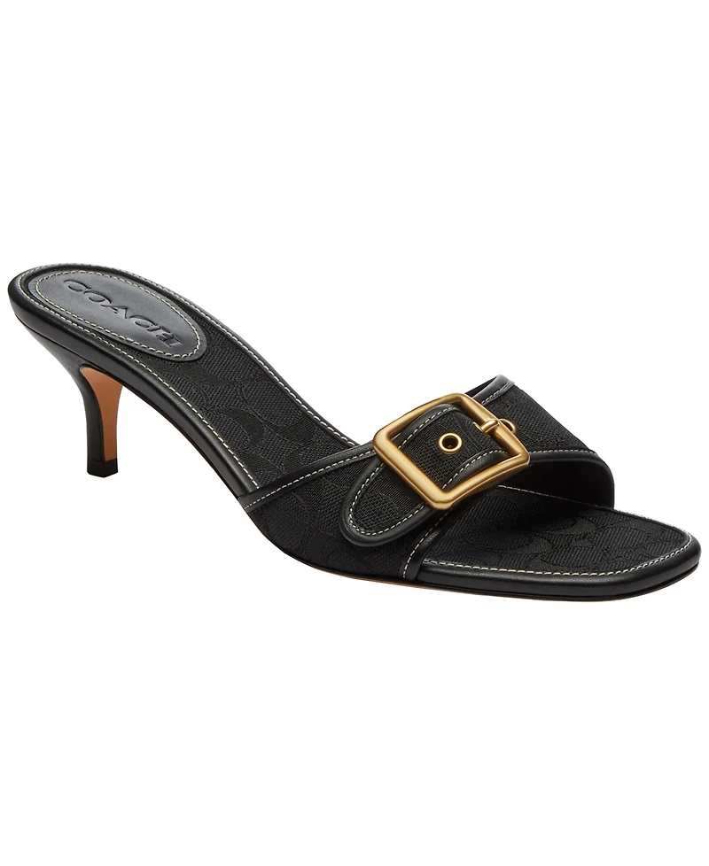 Coach Women's Margot Signature Jacquard Slip-On Sandals