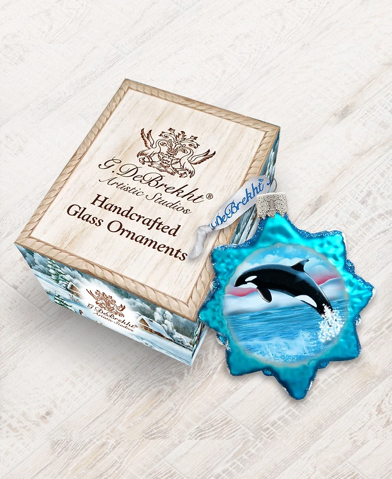 Designocracy Orca Mercury Holiday Ornament