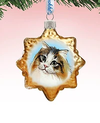 Designocracy Kitty Cat Mercury Holiday Ornament