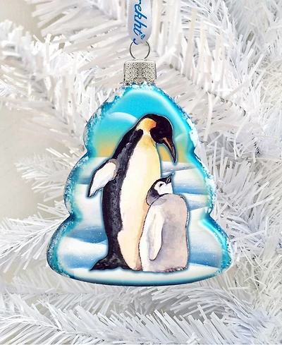 Designocracy Penguin Family Mercury Holiday Ornament