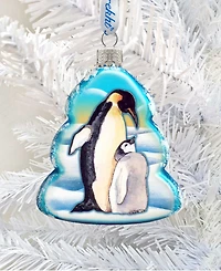 Designocracy Penguin Family Mercury Holiday Ornament
