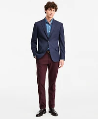 Tommy Hilfiger Men's Modern-Fit Blue Check Sport Coat