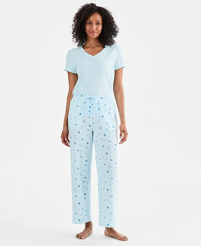 Charter Club Women's Knit Pajama Pants, Exclusively at Macy's