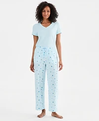Charter Club Women's Knit Pajama Pants, Exclusively at Macy's
