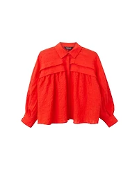 Whistles Women's Textured Frill Detail Blouse