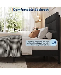 gaomon Twin Size Bed Frame with Headboard