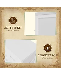 gaomon 15 Drawer Dresser Unit, Chest of Drawers with Wood Tabletop & Metal Frame, Fabric Storage Organizer for Closet Bedroom Living Room