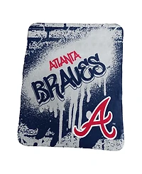 Logo Brands Atlanta Braves 50" x 60" Classic Graffiti Fleece Throw Blanket