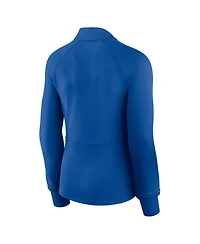 Fanatics Women's Royal Chicago Cubs Elements Raglan Tri-Blend Quarter-Zip Top