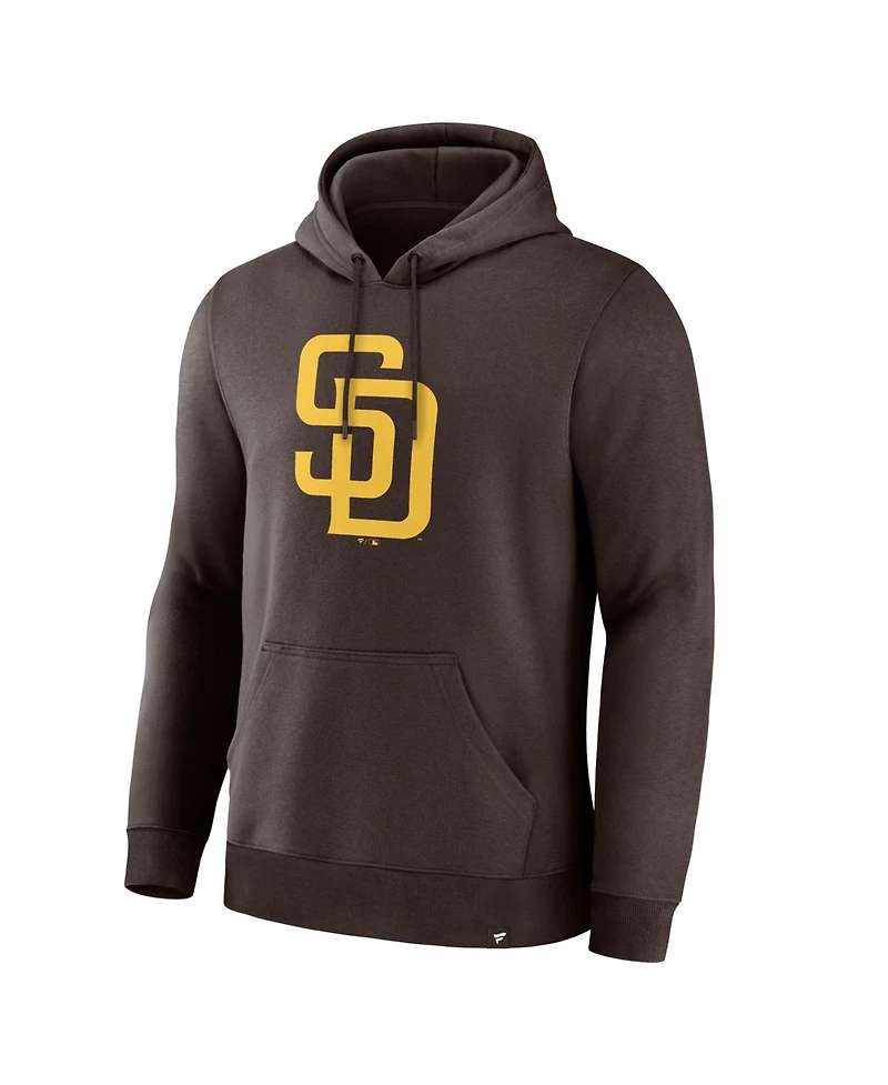 Fanatics Men's Brown San Diego Padres Primary Logo Legacy Hoodie