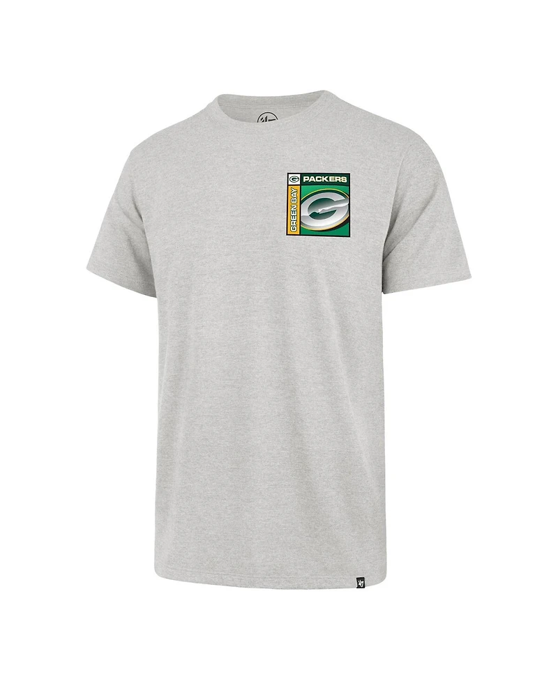 '47 Brand Men's Gray Green Bay Packers Chrome Plate Franklin T-Shirt