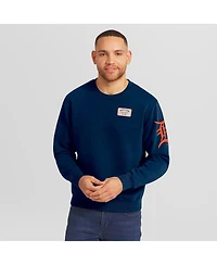 Darius Rucker Collection by Fanatics Men's Navy Detroit Tigers Washed Crew Neck Pullover Sweatshirt
