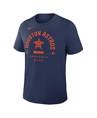 Nike Men's Navy Houston Astros Authentic Collection Early Work Tri-Blend Dri-fit T-Shirt