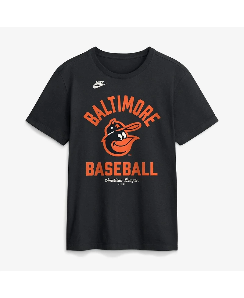 Nike Men's Black Baltimore Orioles Cooperstown Collection T-Shirt