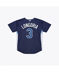 Mitchell & Ness Men's Evan Longoria Navy Tampa Bay Rays Authentic Batting Practice Jersey