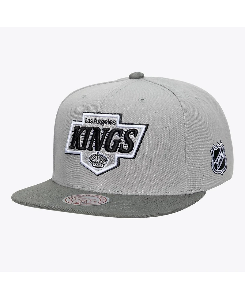 Mitchell & Ness Men's Gray Los Angeles Kings Legendary Home Snapback Hat