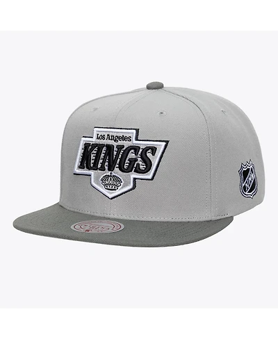 Mitchell & Ness Men's Gray Los Angeles Kings Legendary Home Snapback Hat