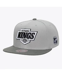Mitchell & Ness Men's Gray Los Angeles Kings Legendary Home Snapback Hat