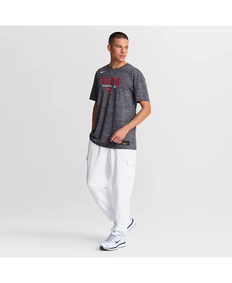 Nike Men's Black Cincinnati Reds Authentic Collection Velocity Dri-fit T-Shirt