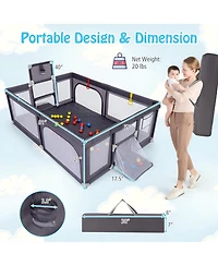 Large Baby Playpen with Mat and Ocean Balls