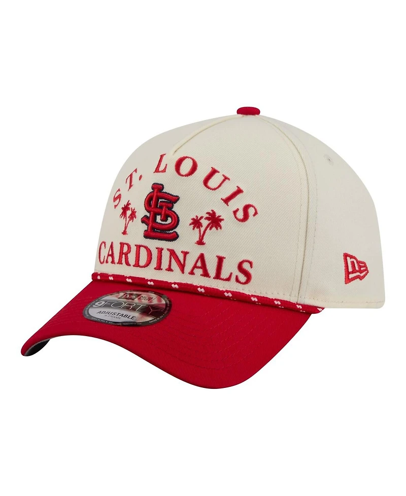 New Era Men's Cream St. Louis Cardinals 2026 Spring Training Fan Pack Rope A-Frame 9FORTY Adjustable Hat