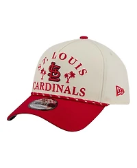 New Era Men's Cream St. Louis Cardinals 2026 Spring Training Fan Pack Rope A-Frame 9FORTY Adjustable Hat