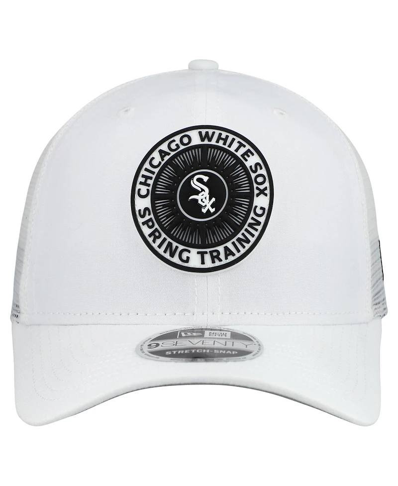 New Era Men's White Chicago White Sox 2026 Spring Training Fan Pack 9SEVENTY Adjustable Trucker Hat