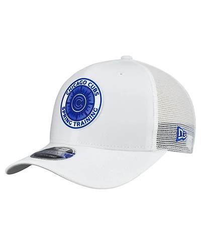 New Era Men's White Chicago Cubs 2026 Spring Training Fan Pack 9SEVENTY Adjustable Trucker Hat