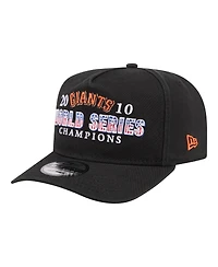 New Era Men's Black San Francisco Giants 2010 World Series Champions Historic 9FIFTY A-Frame Snapback Hat