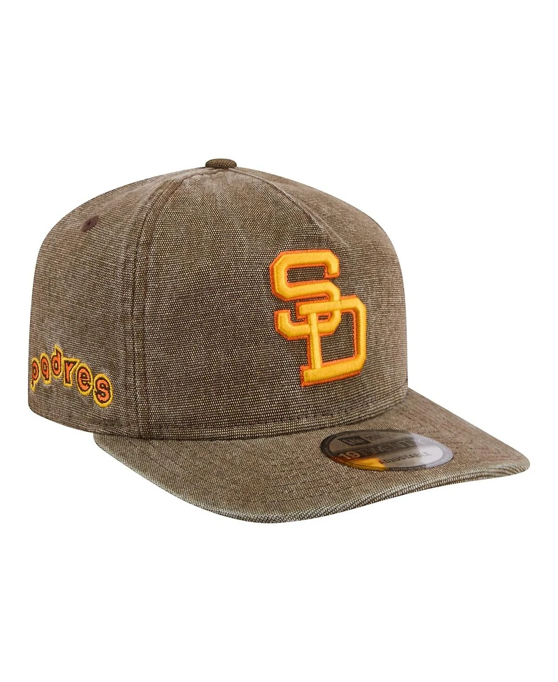 New Era Men's Brown San Diego Padres Throwback Denim Classic 19TWENTY Adjustable Hat
