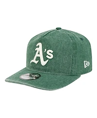 New Era Men's Green Athletics Denim Classic 19TWENTY Adjustable Hat
