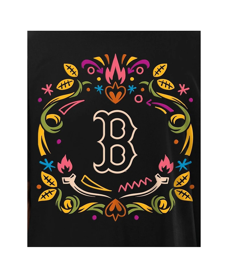 New Era Men's Black Boston Red Sox Dia de los Muertos T-Shirt
