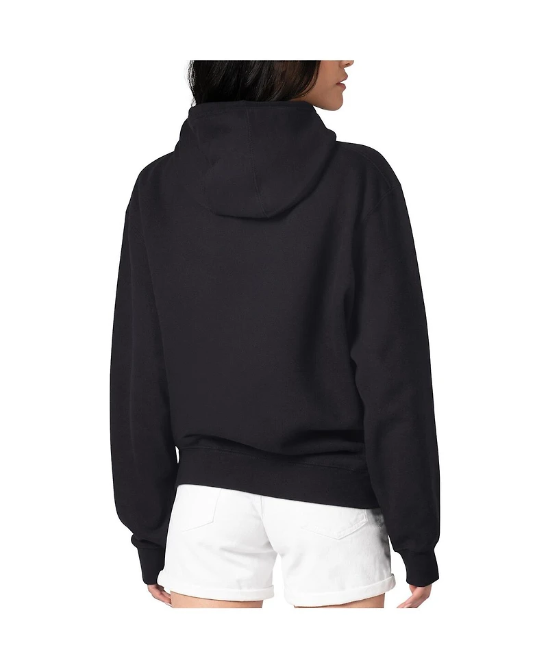 G-iii 4Her by Carl Banks Women's Black San Diego Padres Metallic Drop Fleece Hoodie