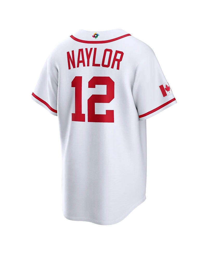 Nike Men's Josh Naylor White Canada Baseball 2026 World Classic Home Stadium Jersey