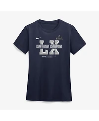 Nike Women's College Navy Seattle Seahawks Super Bowl Lx Champions Sacrifice T-Shirt