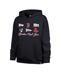 '47 Brand Women's Navy Boston Red Sox Bow Banners Naomi Hoodie