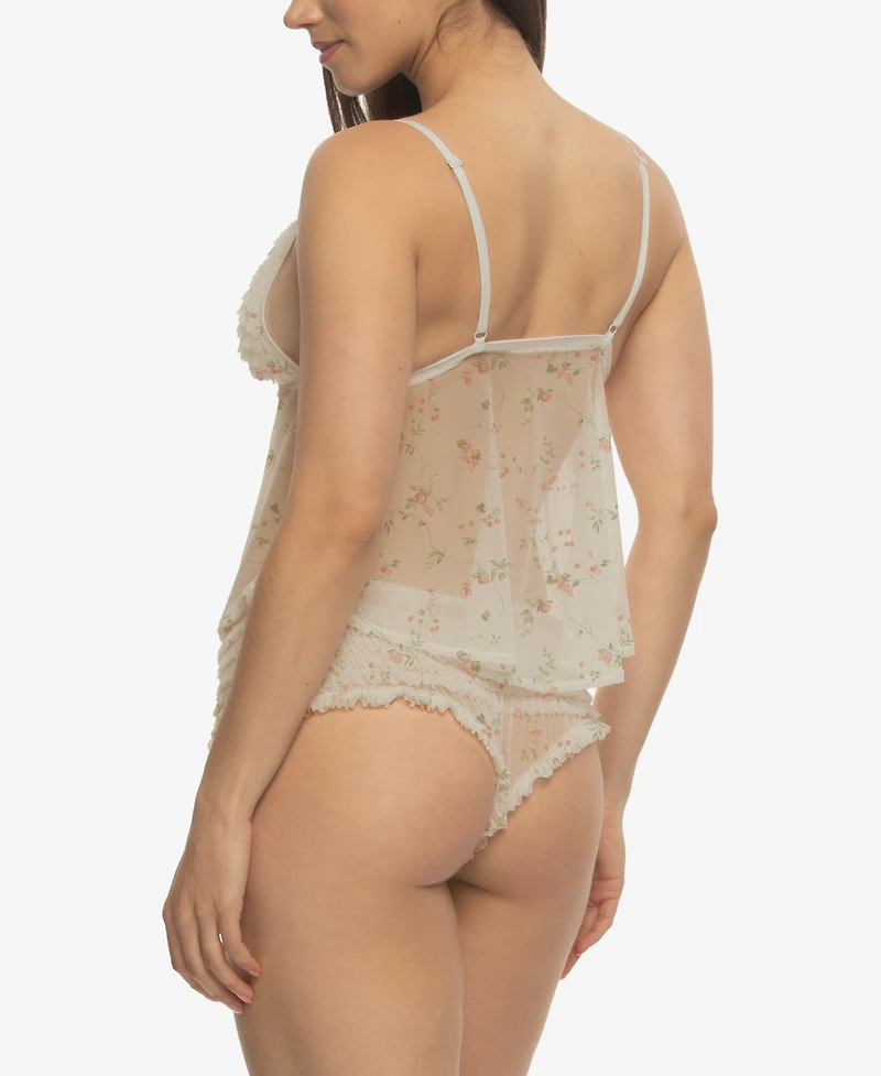 Jezebel Women's Veil Luxe Ruffle Cami and Panty Set 999548P