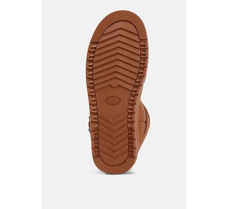 Womens basil buckle strap detail boots