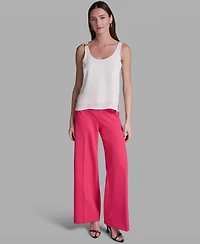 Bcbg Women's Solid Sleeveless Scoop Neck Woven Top