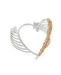 Robert Lee Morris Soho Two-Tone Heart Cuff Bracelet