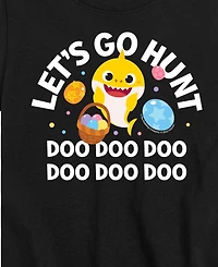 Hybrid Boys' Toddler 2T-5T Baby Shark Lets Go Hunt Short-Sleeve Graphic T-Shirt