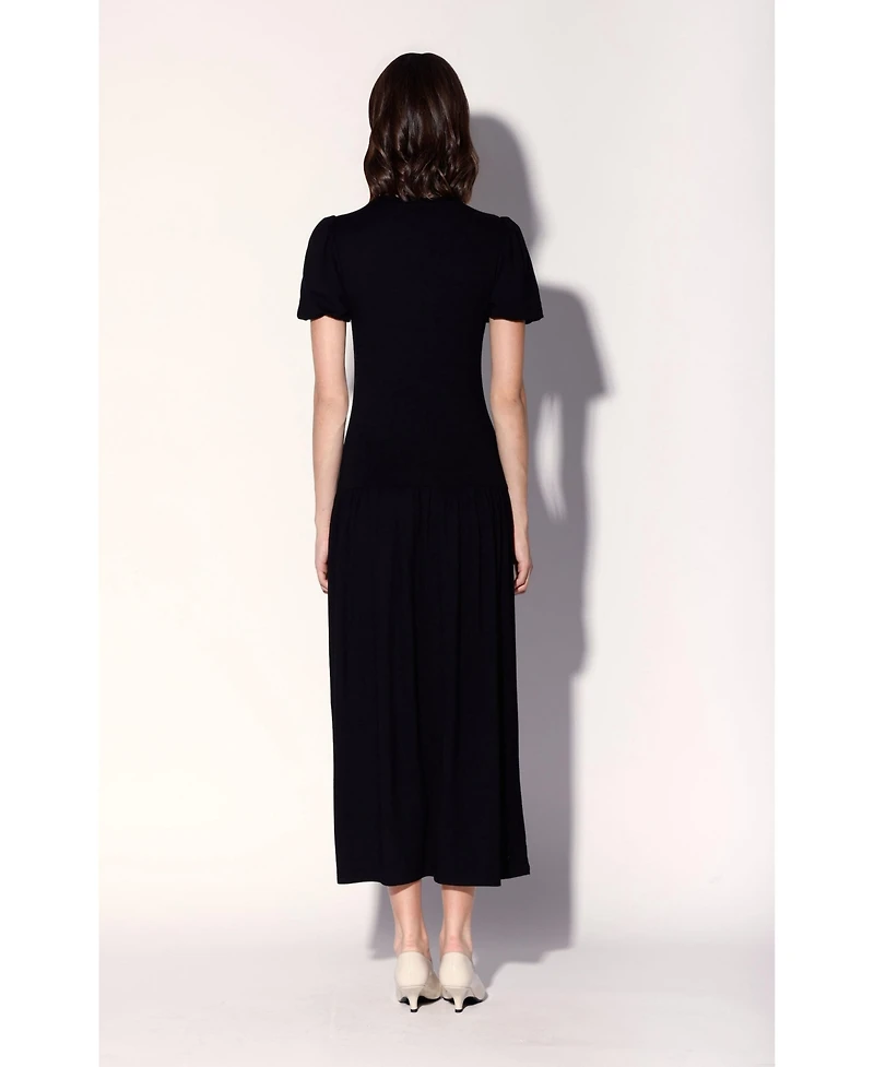 Walter Baker Women's Shayna Balloon-Sleeve Drop-Waist Maxi Dress