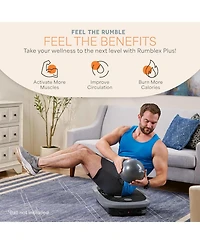 Lifepro Rhythm 4D Vibration Plate Exercise Machine – Whole Body Workout Platform with Handles, Triple Motors & Remote