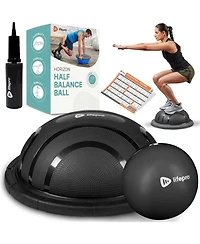 Lifepro Half Balance Ball Trainer – Stability for Exercise, Non-Slip Workout Equipment Home Gym Training