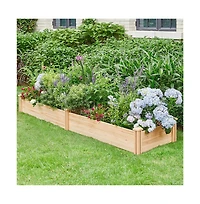 Yaheetech Wooden Raised Garden Bed Divisible Planter Box Wood