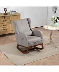 Streamdale Furniture Modern Rocking Chair with Footrest