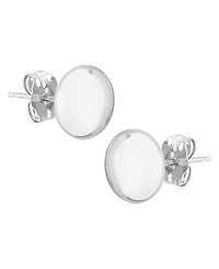 Flat Ball Stud Earrings (7mm) 14k Yellow or White Gold